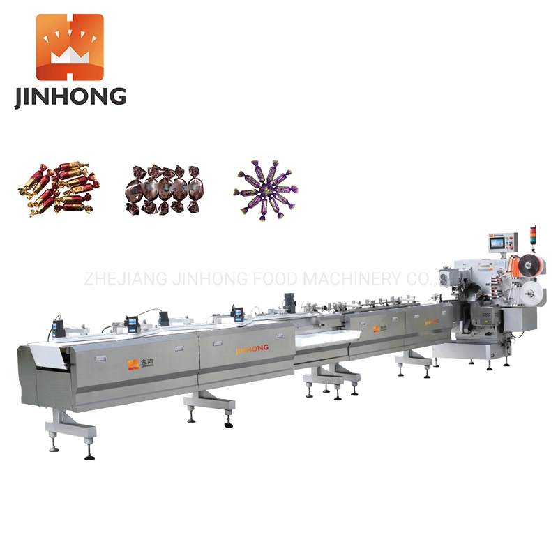 JH-S800X02 High Speed Automatic Horizontal Double Twist Food Packing Machine/ Packaging Machine/ Wrapping Machine For Candy/ Chocolate/ Nougat